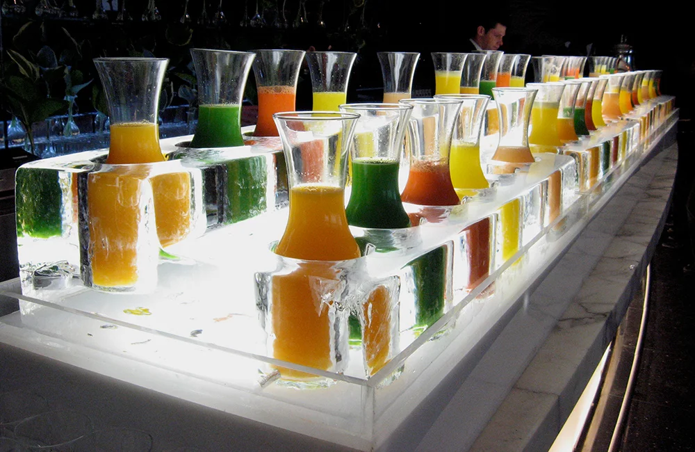 Tiered Juice Bar Display