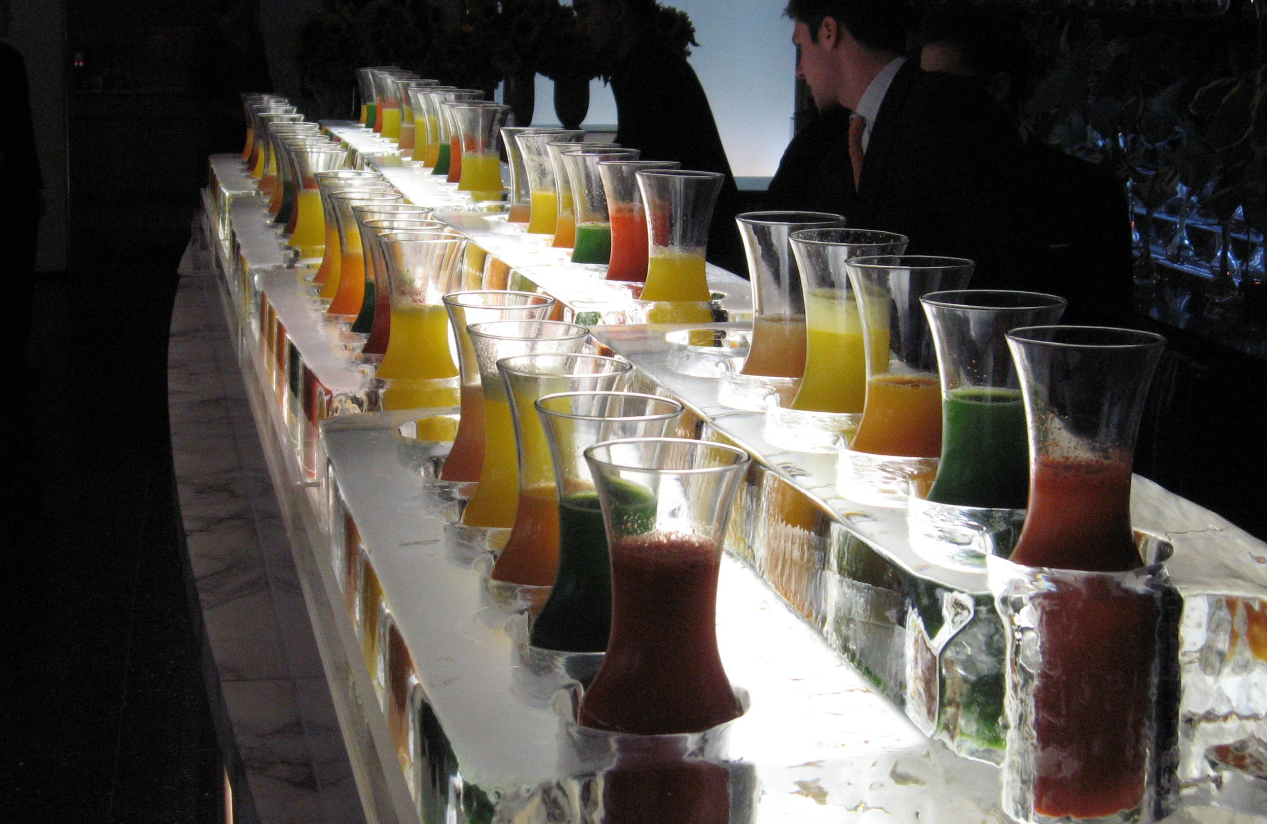 Tiered Juice Bar Display