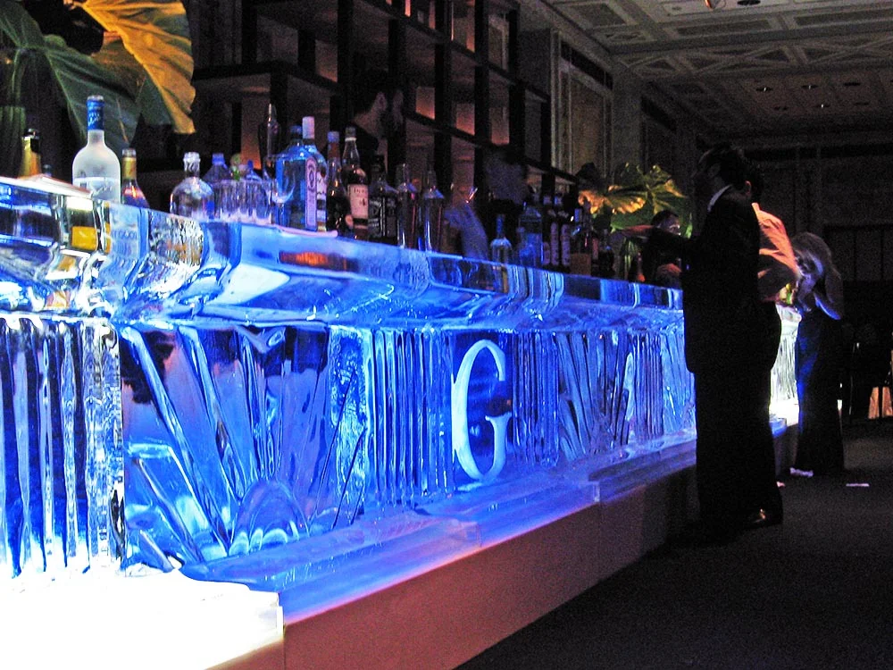 Monogram Art Deco Ice Bar