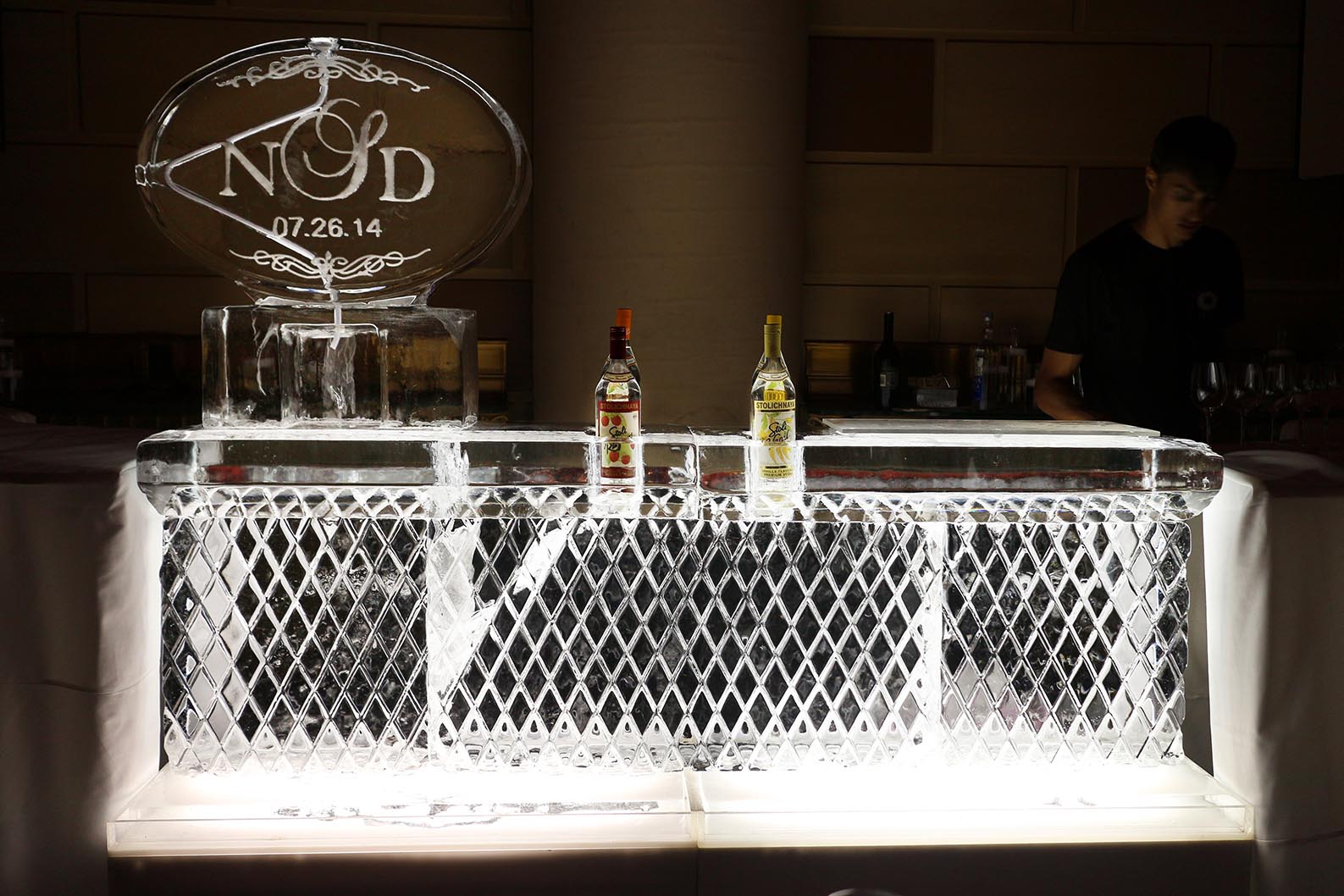 Diamond Patterned Ice Bar