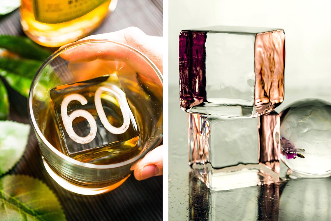 60 Engraved Cube and Cubes Stacked and Sphere