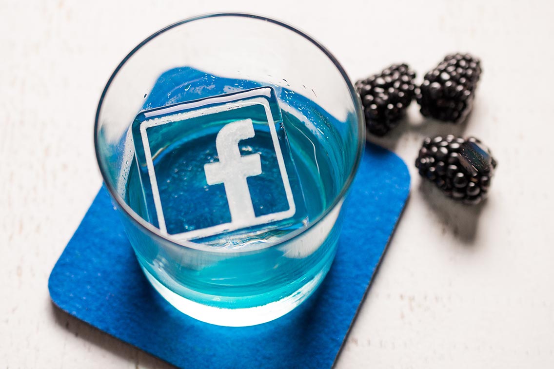 Facebook Engraved Cube