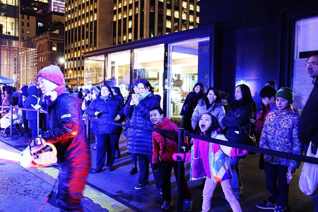 Live Ice Carving at Holiday event