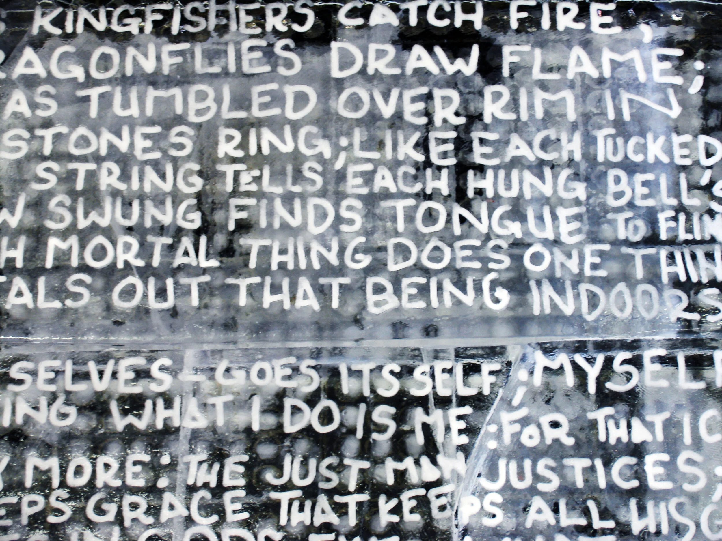 Ice Tableau with SnowFill letters