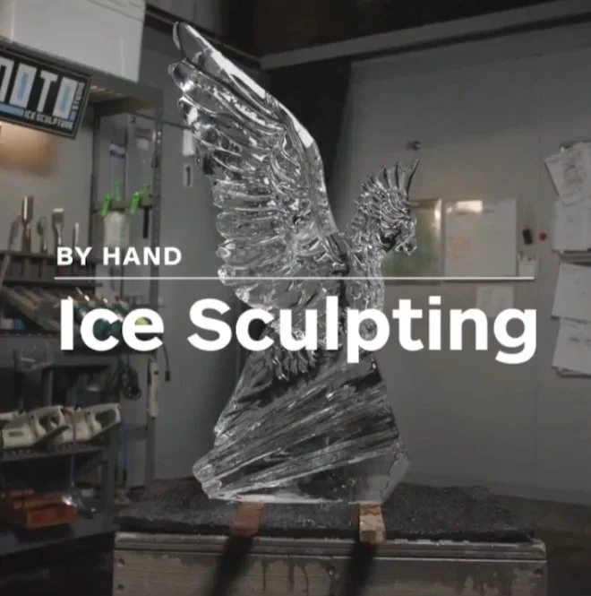 VIDEO: Ice Sculpture of Cockatoo for Architectural Digest