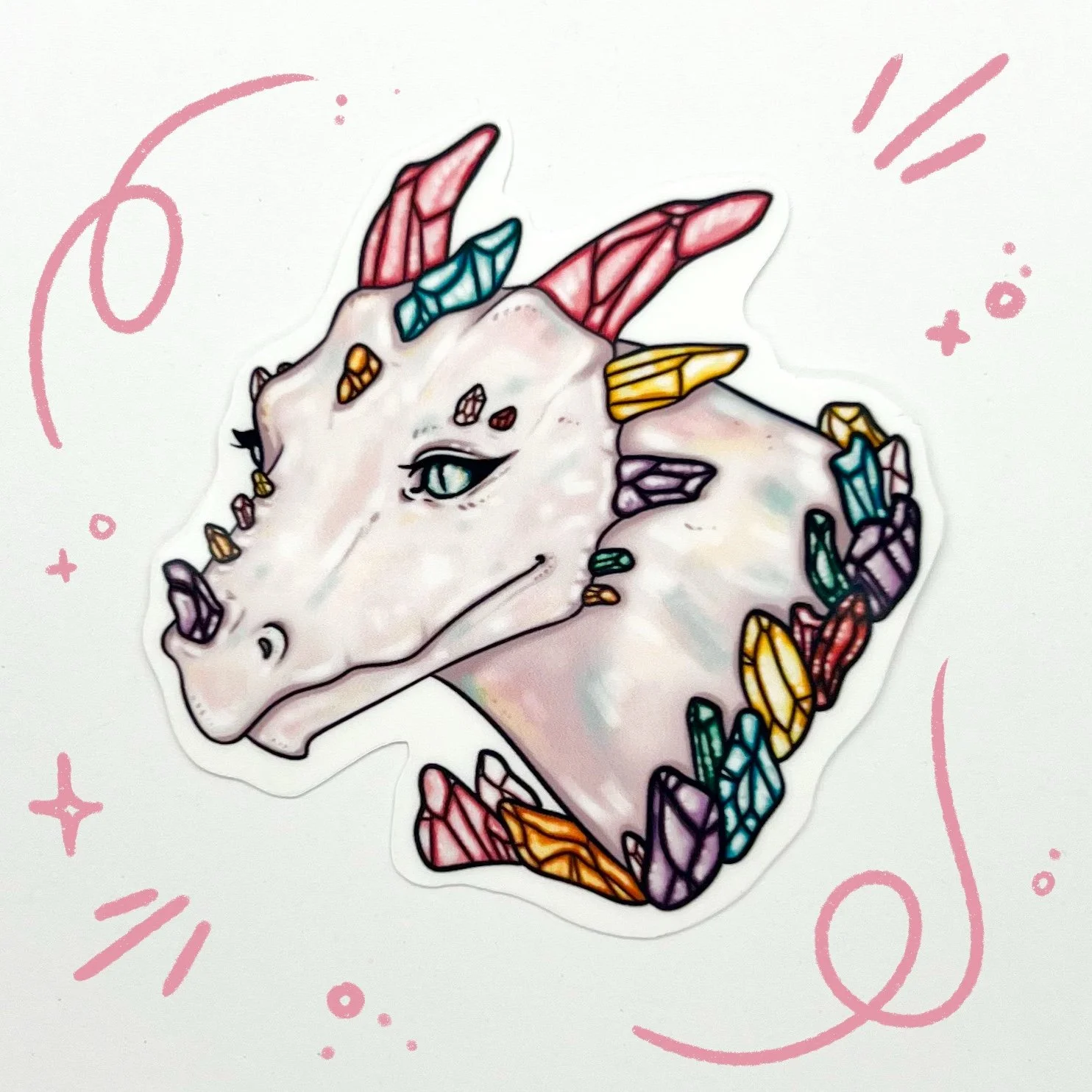 Gemstone Dragon Sticker