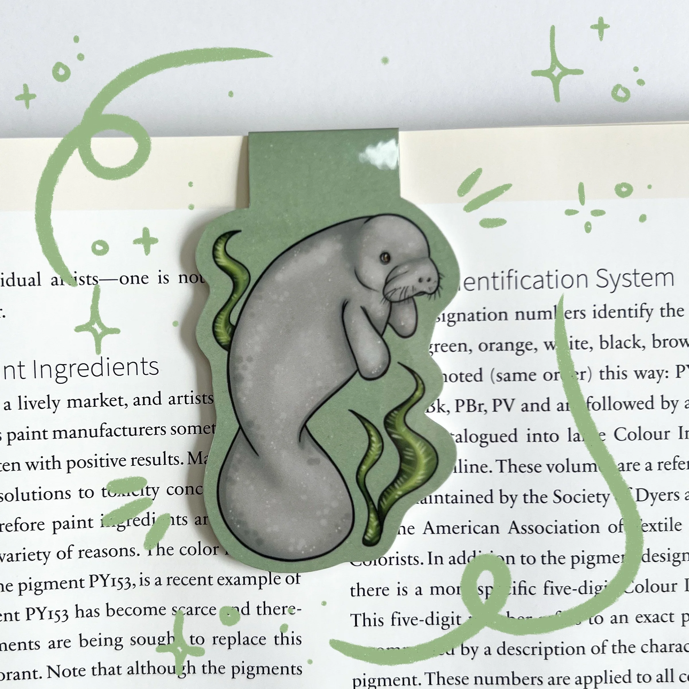 Manatee Magnetic Bookmark