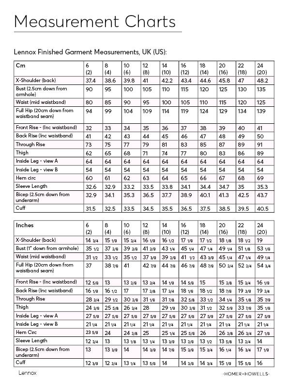 Homer and Howells Lennox Specification