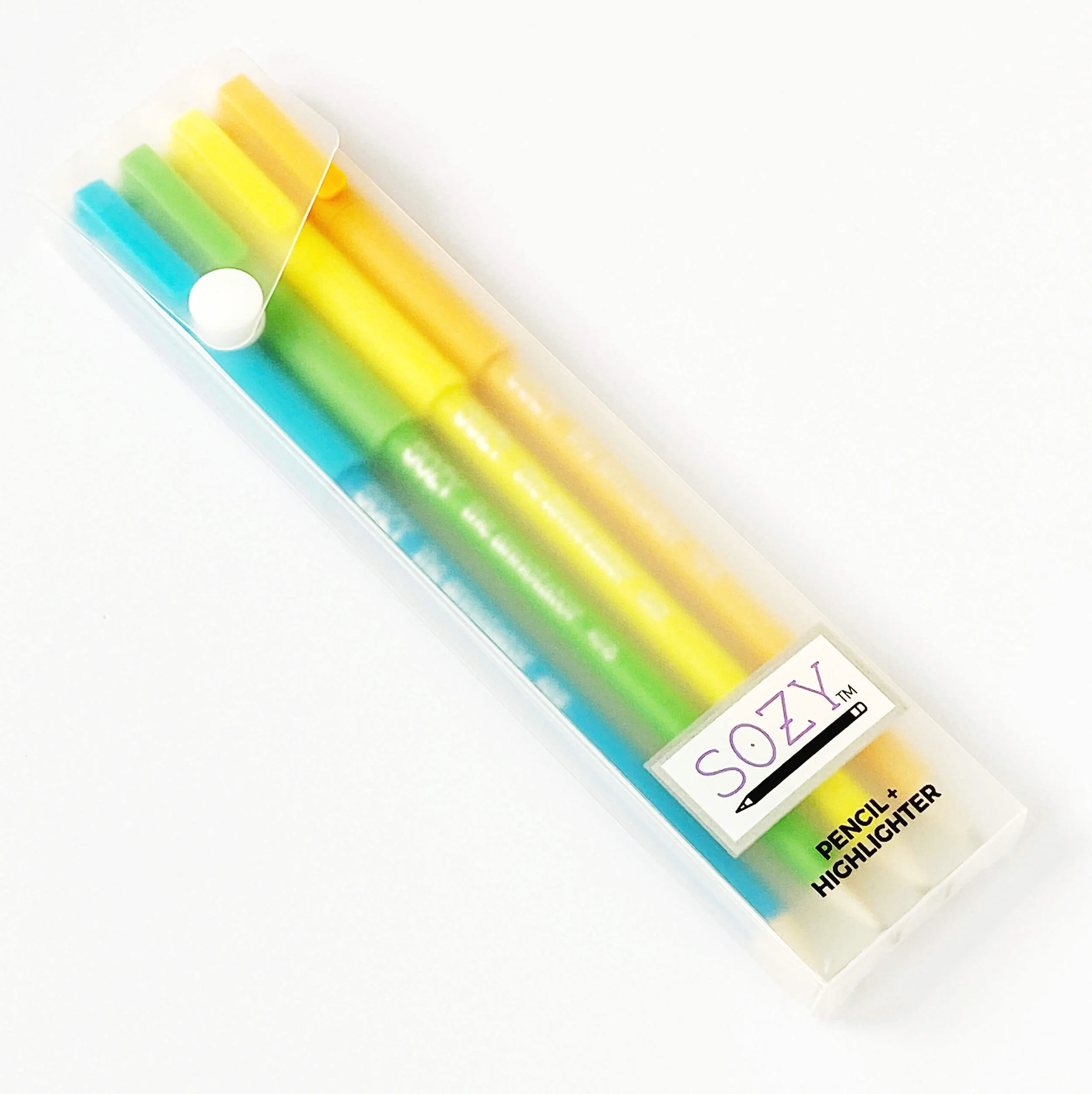 The Annotator Pencil + Highlighter Pack of 4 Brights