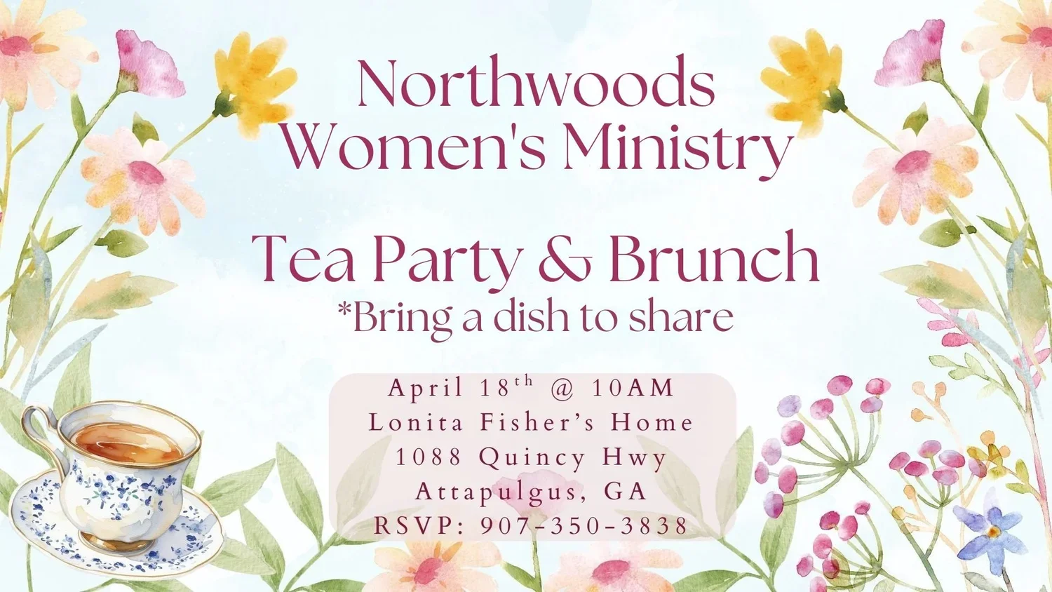 Northwoods Women's Ministry Tea Party &amp; Brunch - April 18th