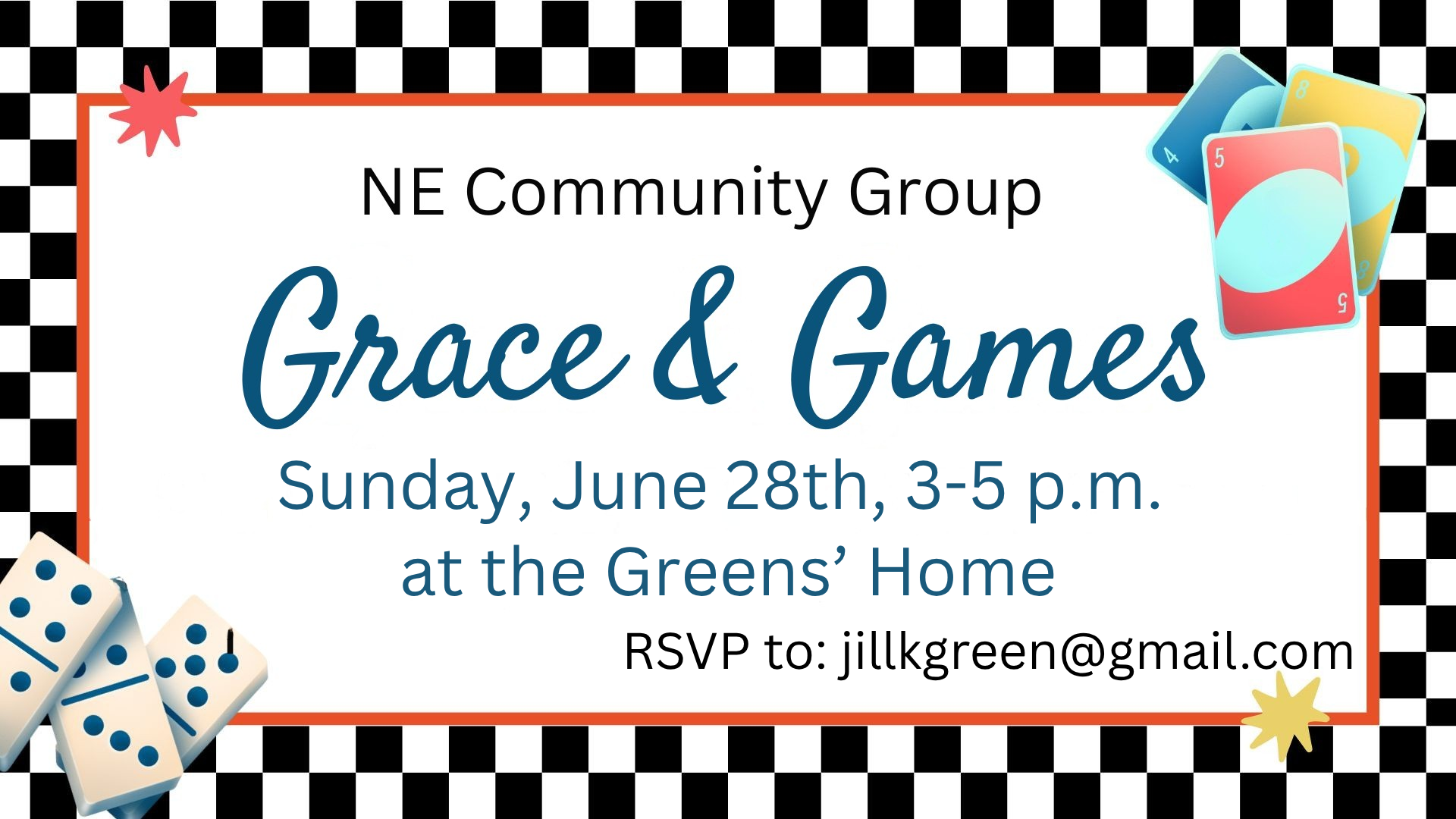 Grace &amp; Games - NE Community Group - 6/28