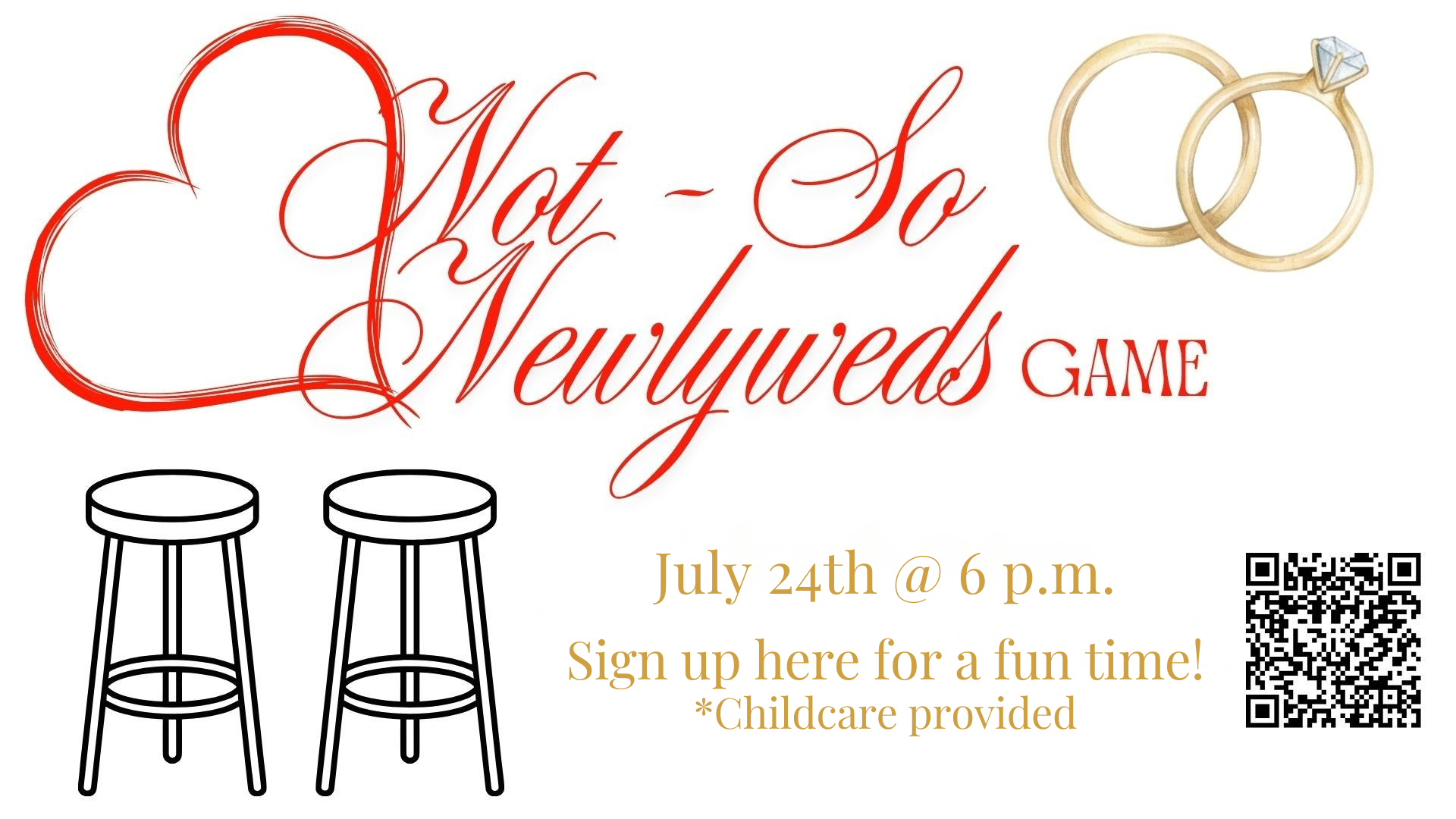 Not-So-Newlyweds Game Night - July 24th @ 6 PM