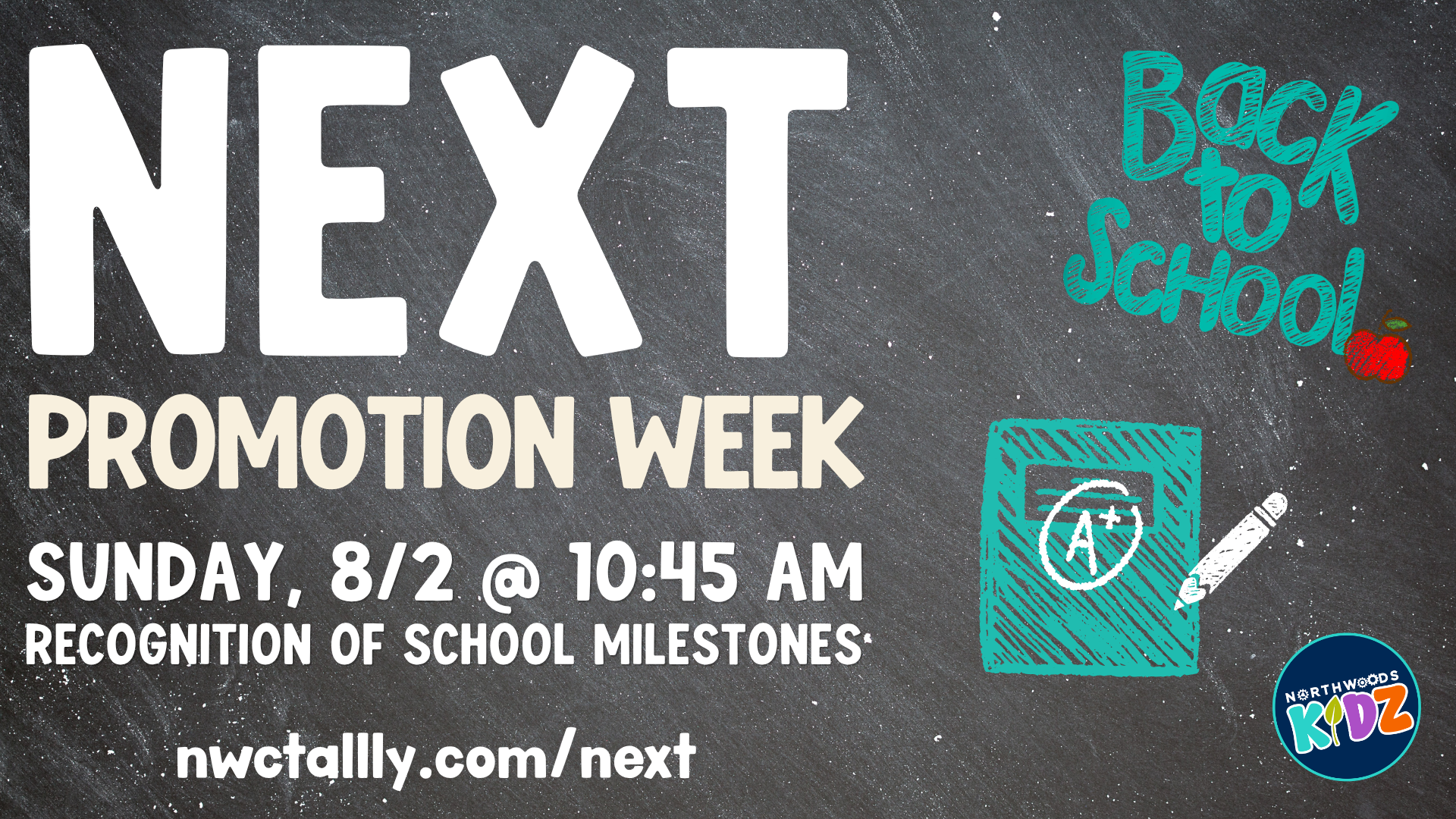 NEXT: Promotion Sunday - August 2nd