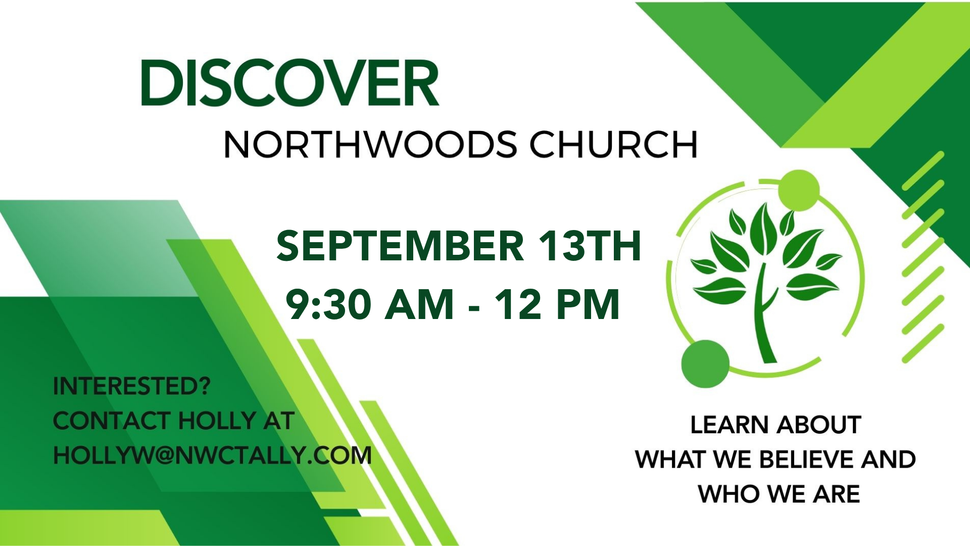 Discover Northwoods Class - September 13th at 9:30 AM