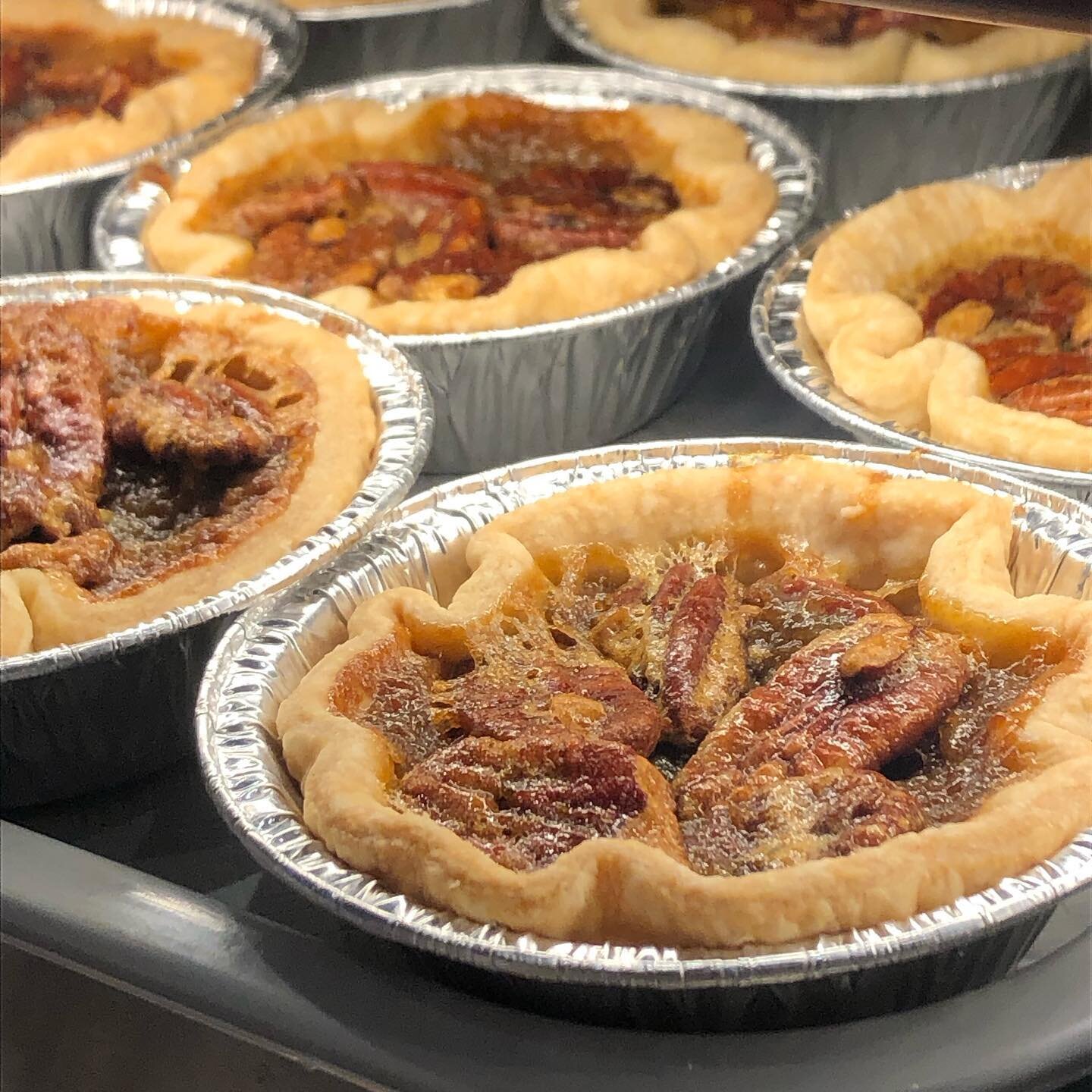 Pictured is our classic pecan butter tarts! 

Happy New Year patrons! We&rsquo;re pleased to report we&rsquo;ve replenished our shelves, fridges and freezers in this week we&rsquo;ve been back open from our holiday break. Stop by for soups, meat pies