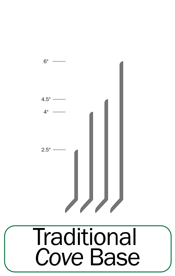 Traditional 1/8th cove base