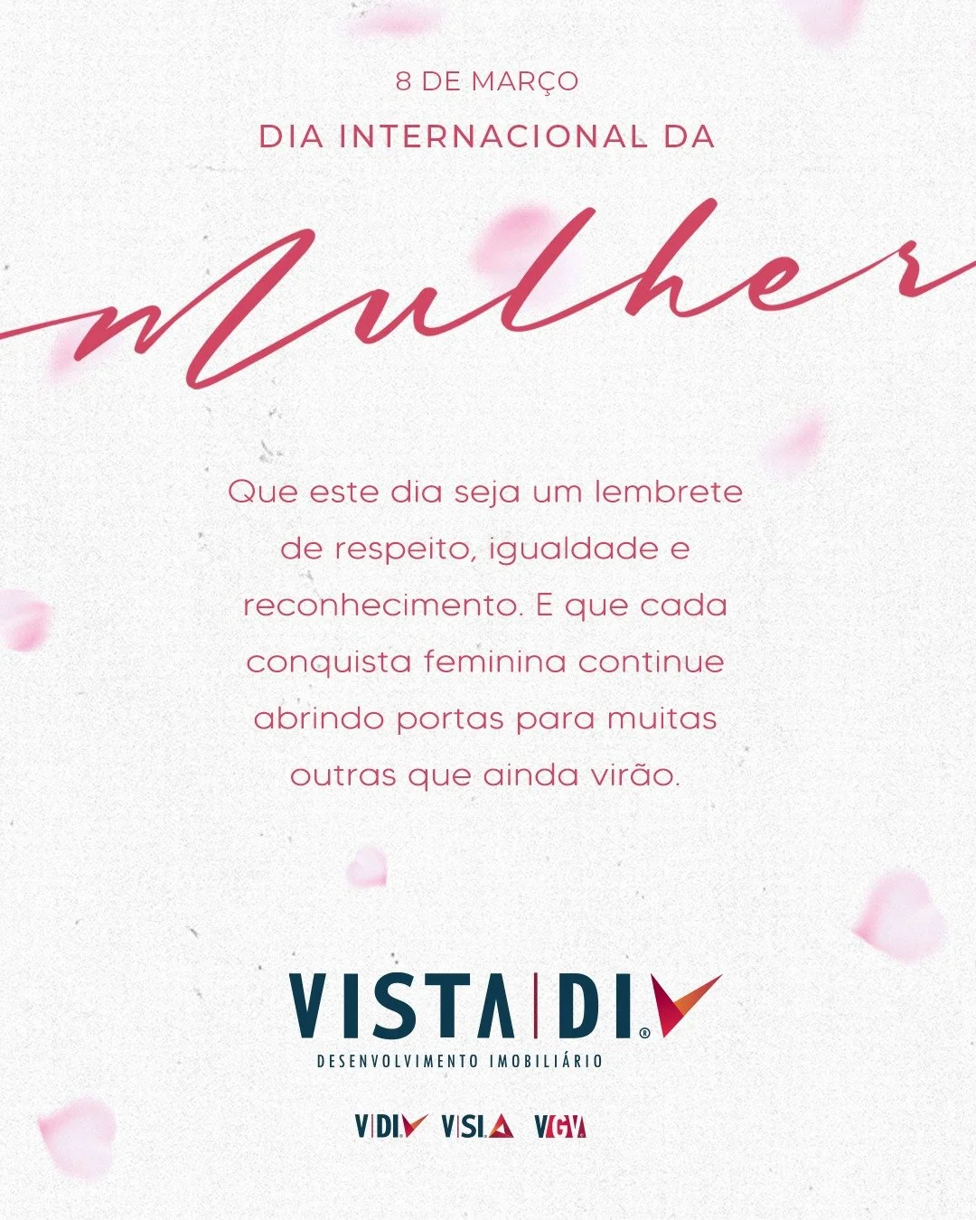 O Dia Internacional da Mulher n&atilde;o &eacute; apenas uma data comemorativa, mas um s&iacute;mbolo da luta hist&oacute;rica das mulheres por direitos, equidade e respeito.

Hoje celebramos a for&ccedil;a, a sensibilidade e a coragem de todas as mu