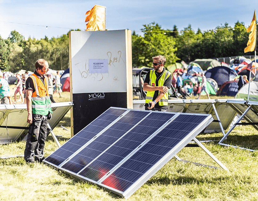 Solar Panel at Body and Soul. Image from www.nativeevents.ie