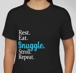 Black Mommy Moments Eat Rest Snuggle T-shirt