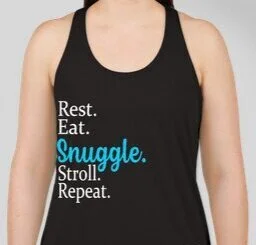 Black Mommy Moments Eat Rest Snuggle Tank