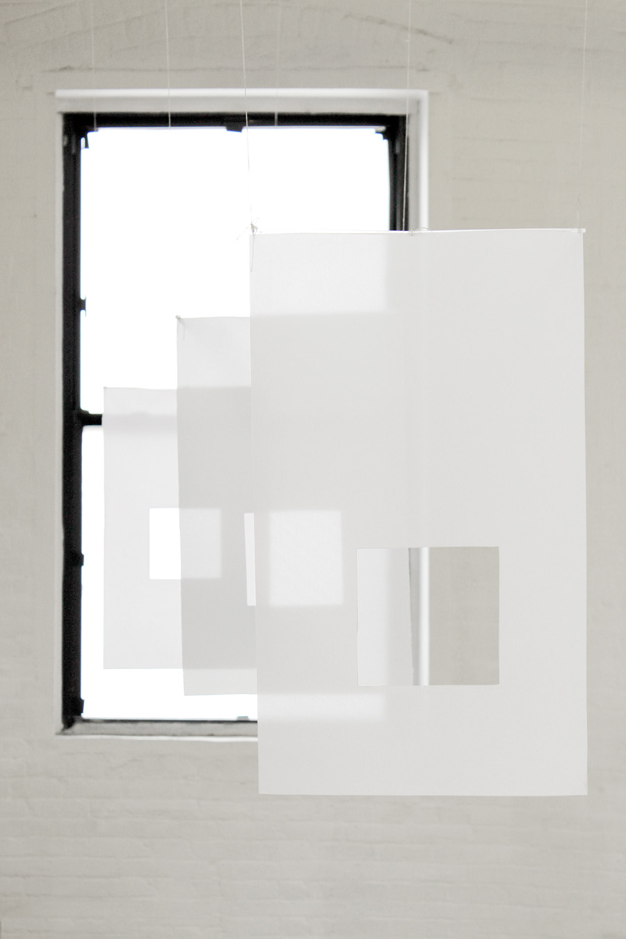 LINES FOR AN EASTER — 2017 poplin, plastic tubing and string; dimensions variable