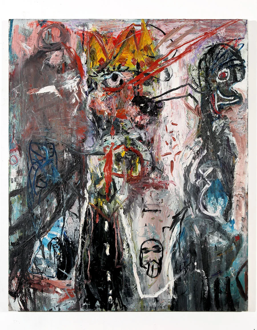 THE KING OF POVERTY (1986) — oil on canvas, 44” × 36”
