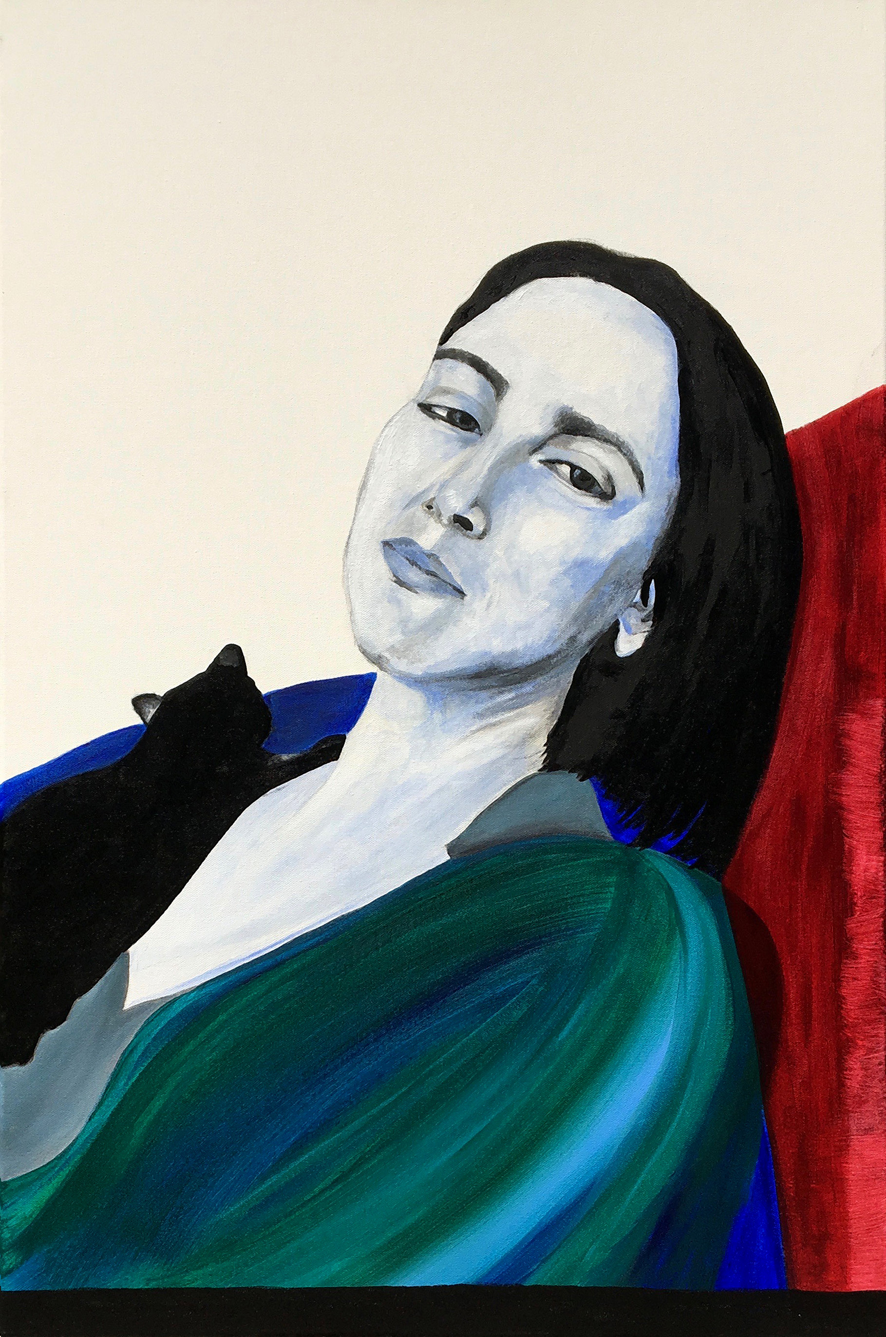 SELF-PORTRAIT #2 36” × 24" — acrylic on canvas, 2019