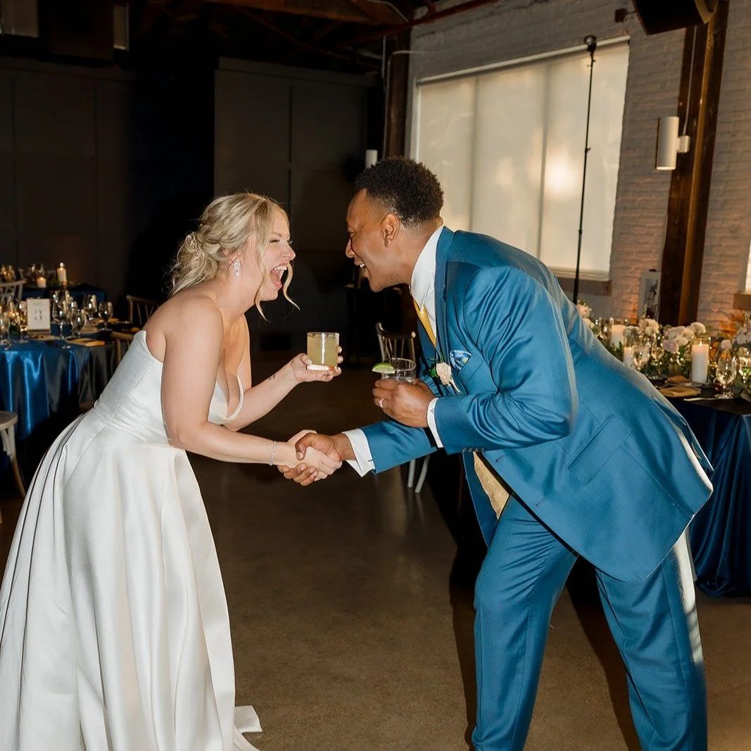 The best part of any wedding? The joy in between the big moments. We are grateful for couples who fill our space with so much laughter and love!

📷: @audreysimperphoto 
💐: @flowersfordreams 
✨: @mdmentertainmentchicago 
🍰: @bittersweetpastryshop 
