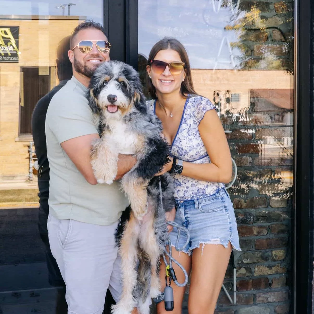It&rsquo;s moments like this that remind us why we do what we do 🤍
A year after their wedding, this sweet couple stopped by with their pup, Walden &mdash; named after the place where their love story continued. They didn&rsquo;t expect anything more