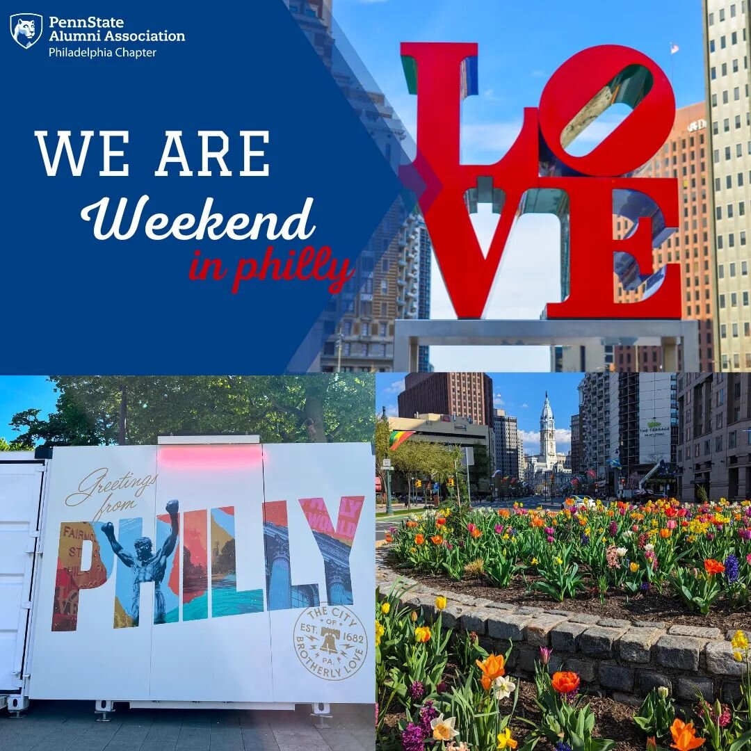 Join us for the inaugural WE ARE Weekend in Philly on June 10th! 

This year's theme of Penn State on the Parkway will feature a day of family-friendly activities along the famous Ben Franklin Parkway! Options for the day include a visit to the Phila