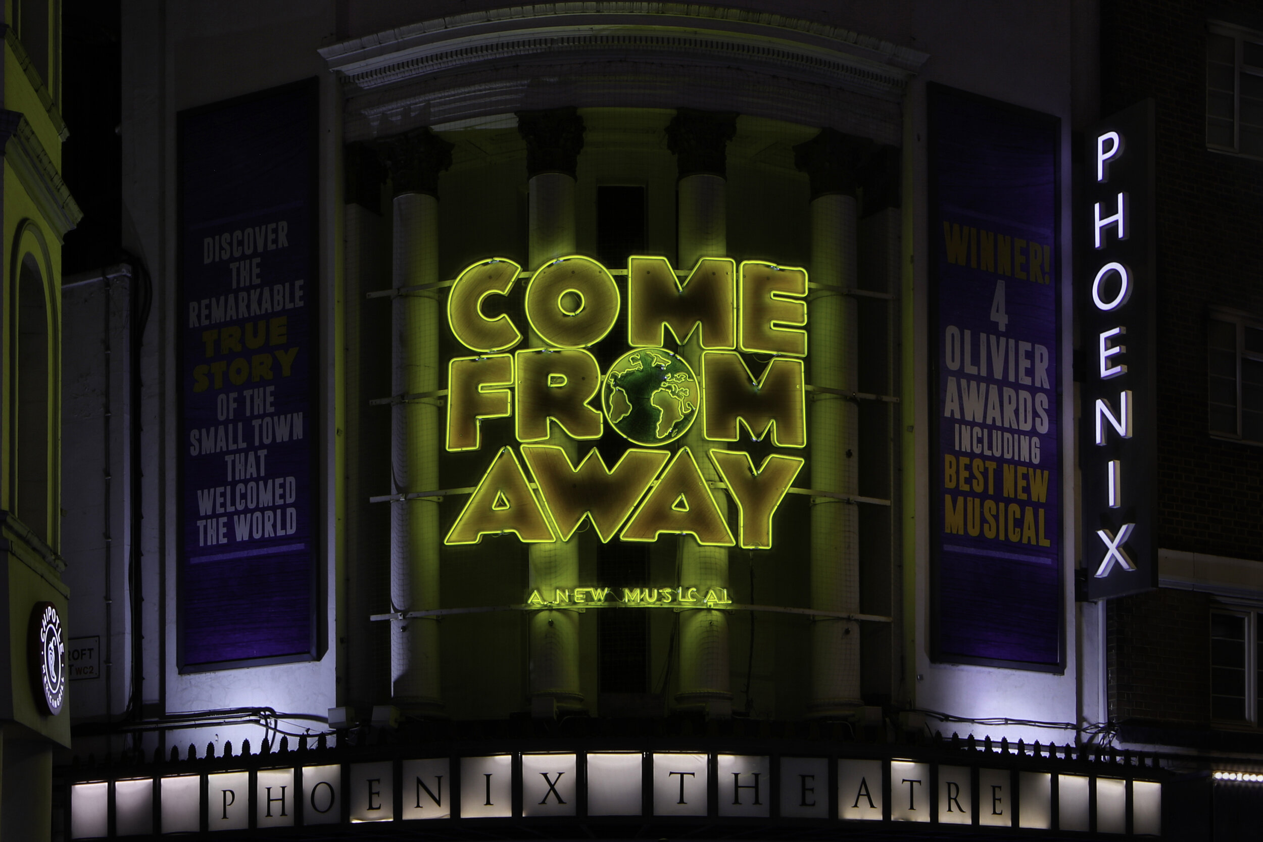 Come from Away musical at The Phoenix Theatre
