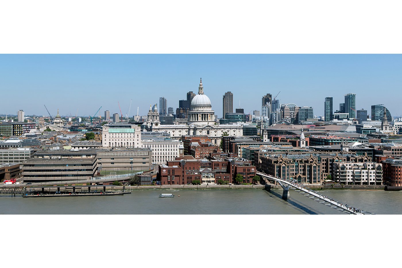 Tate Modern - St Paul's Cathedral and the City of London, River Thames