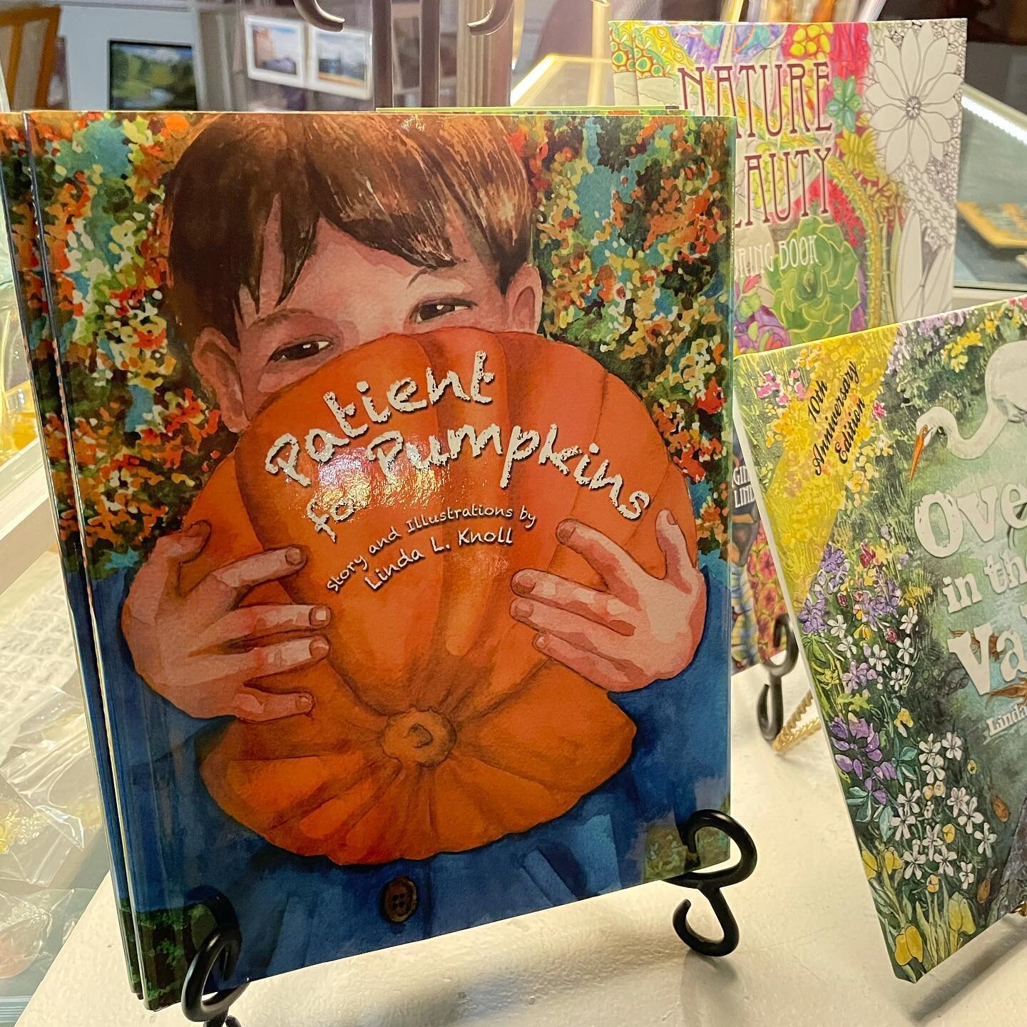 My book, Patient for Pumpkins, is going out of print. 😢 however, there are copies available from me directly (link in bio), or from @ccaagallery or @carnegiearts  Get &lsquo;em while they last. Takes place at @modestofarmersmarket #childrensbooks #k