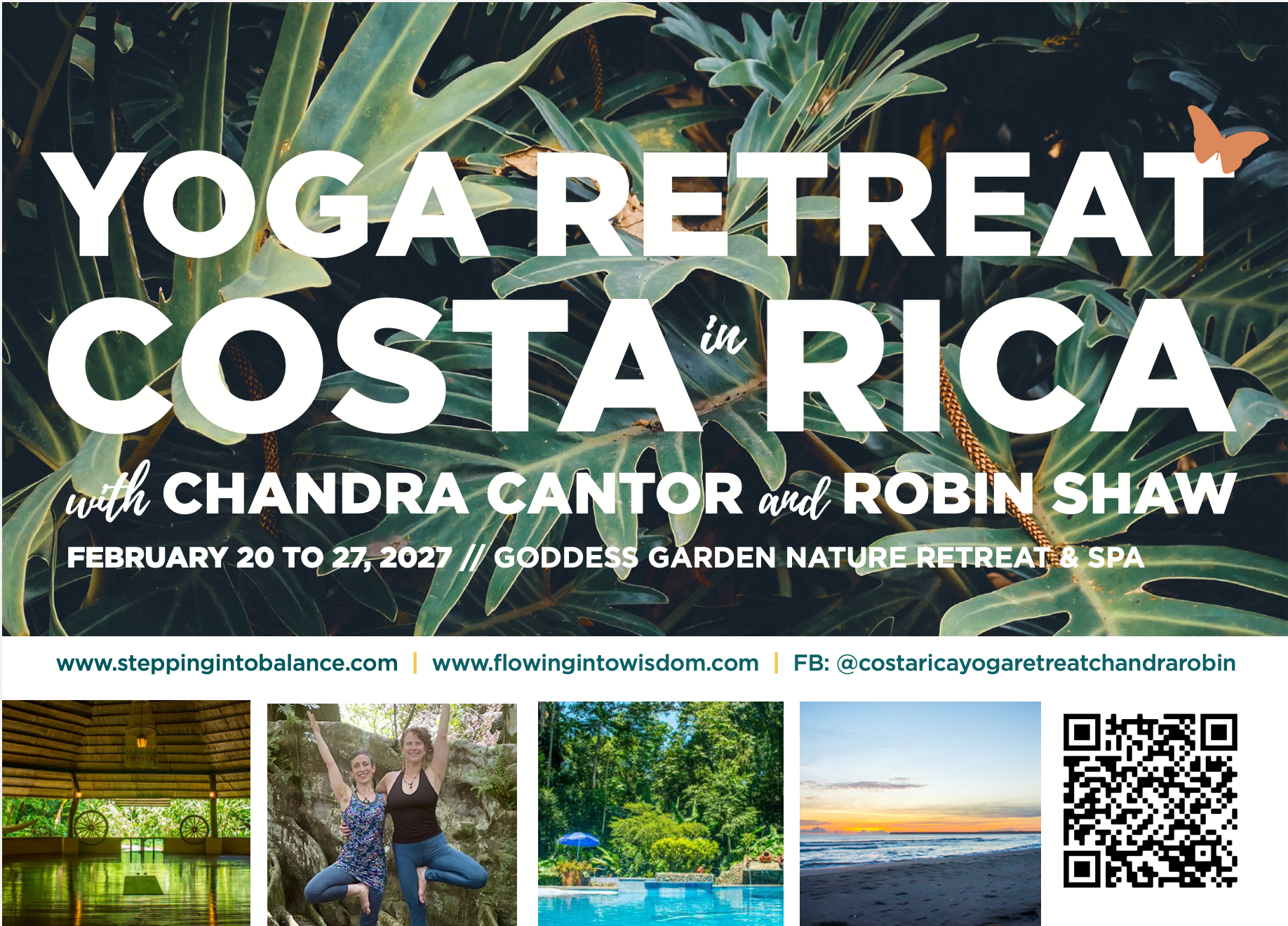 Yoga Retreat In Costa Rica With Chandra Cantor & Robin Shaw