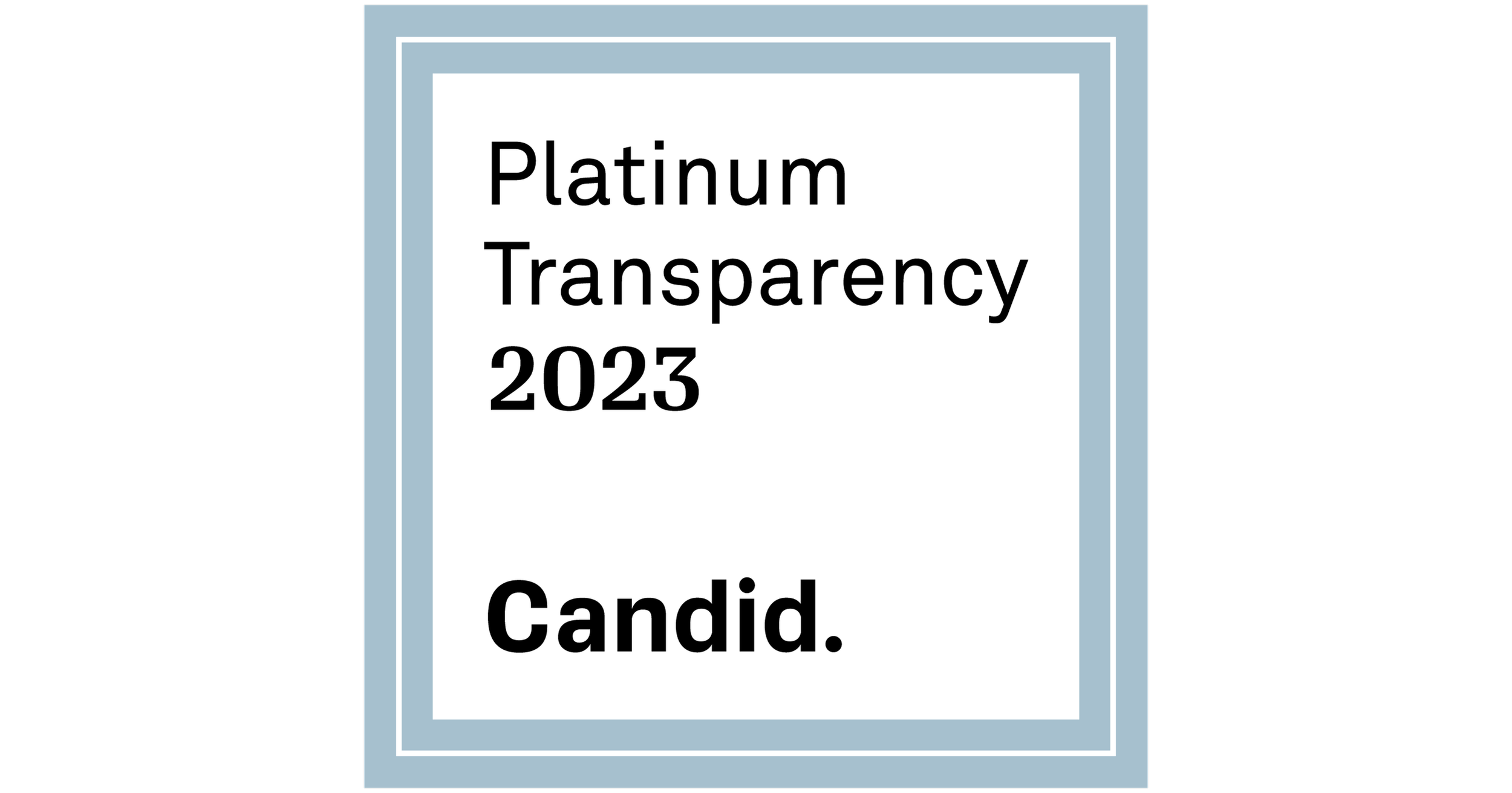 We’ve just earned our 2023 Platinum Seal with Candid!