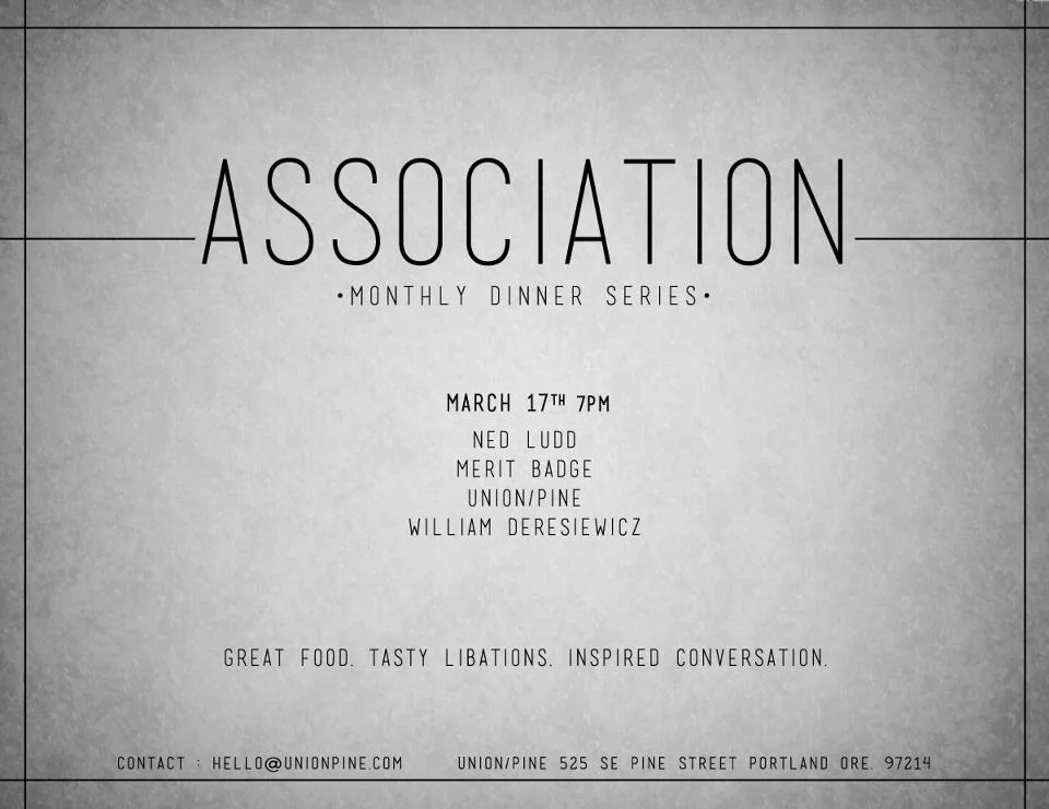Association Dinners @ Union/Pine