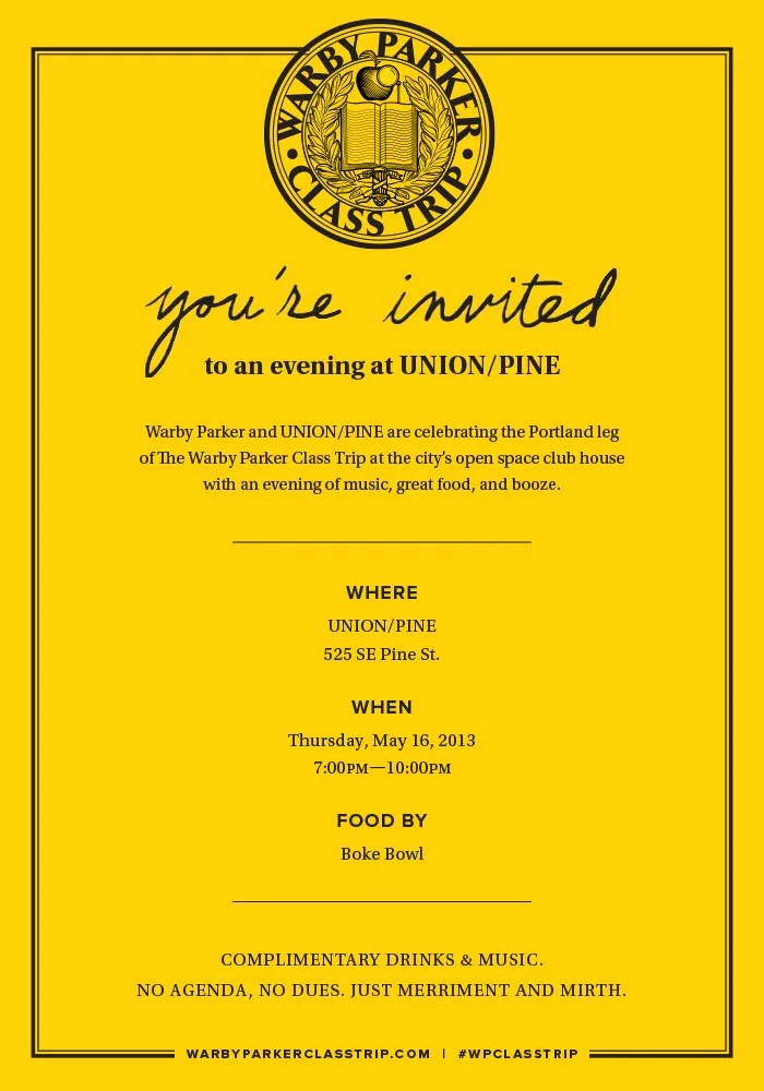 WARBY PARKER CLASS TRIP
