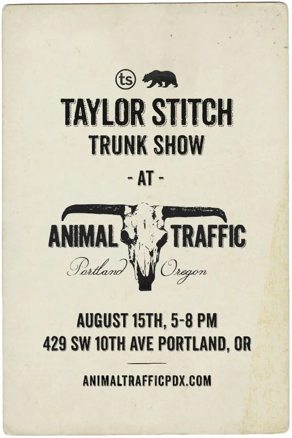 ANIMAL TRAFFIC X TAYLOR STITCH