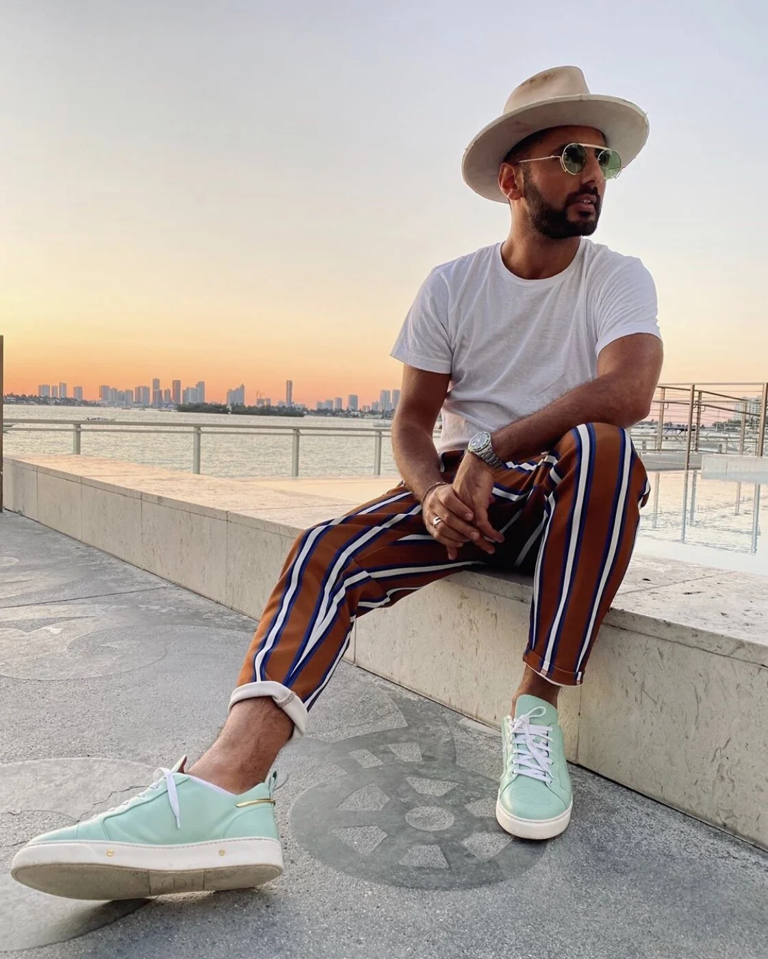 Creative Director &amp; Founder of KANOVITCH, Kevin Novitch, chilling in a pair of his signature kicks.