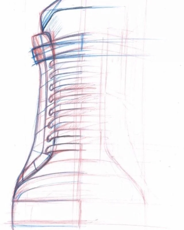 Sketch of KANOVITCH sneaker.