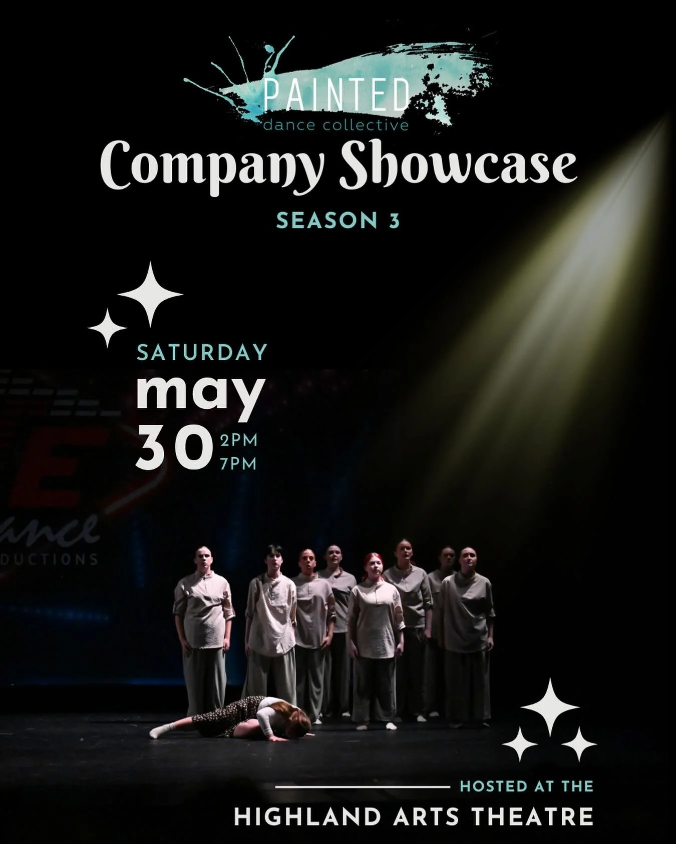 Season 3 Company Showcase 🩵
TICKETS ON SALE NOW! Link in bio ⭐️

We are so excited to share our work from the competitive season and premiere some of our recreational work for the first time this year! 

Join us Saturday May 30th at the Highland Art