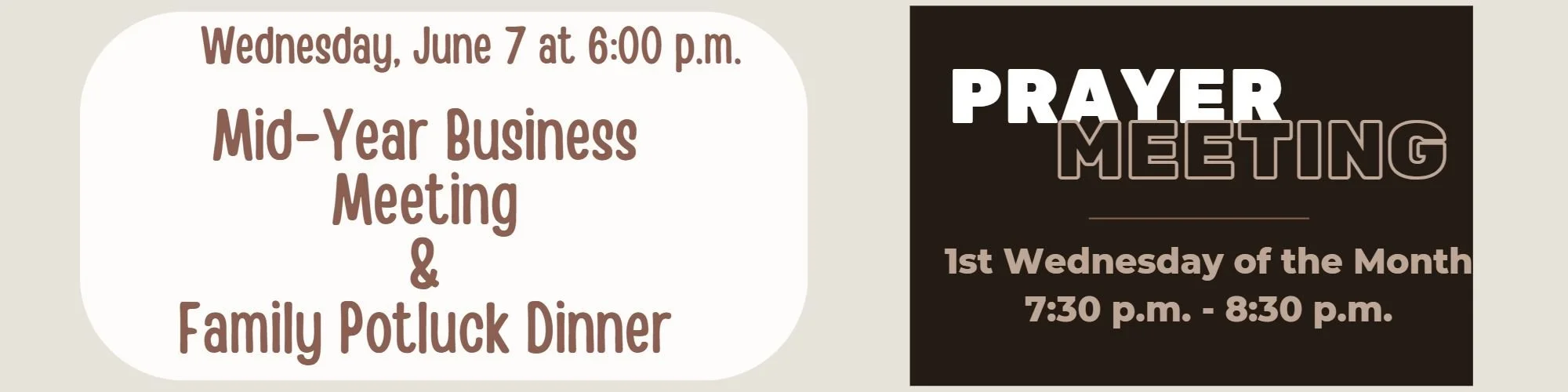 Mid-Year Business Meeting &amp; Potluck Dinner