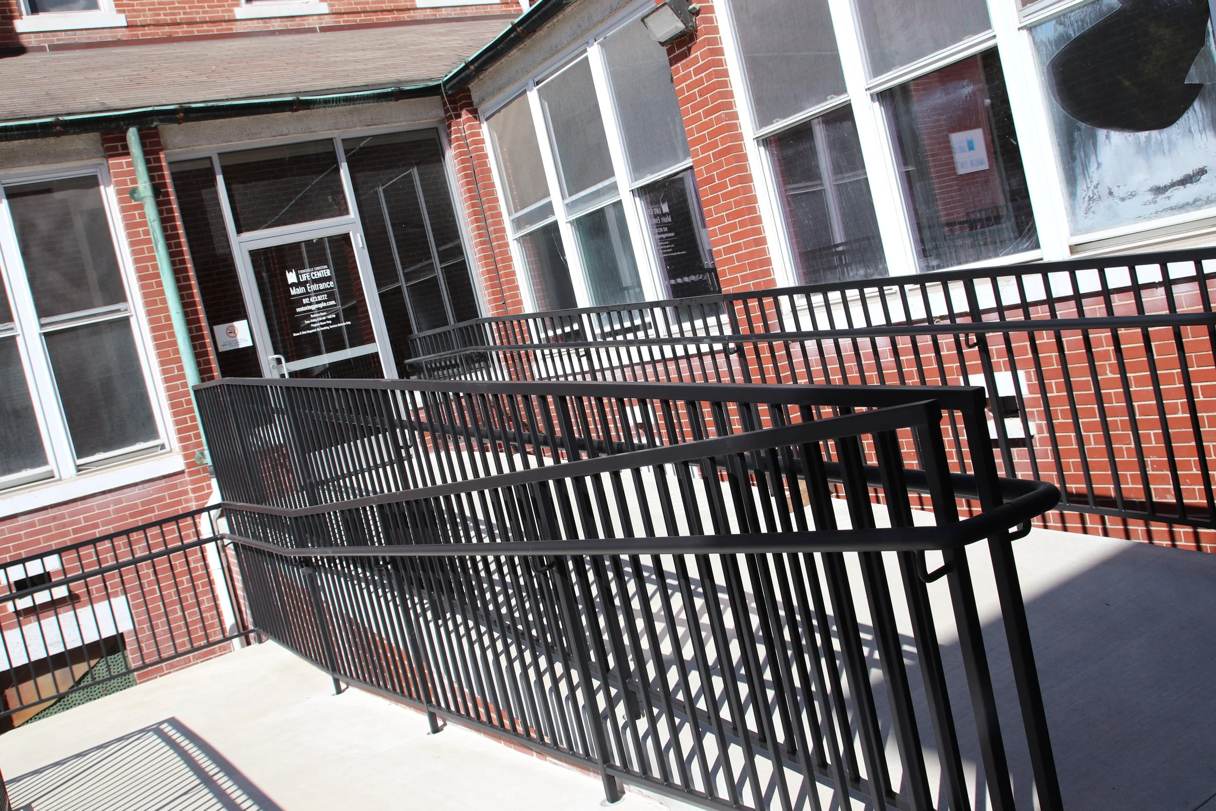 Wheelchair Accessible Ramp for Evansville Christian Life Center