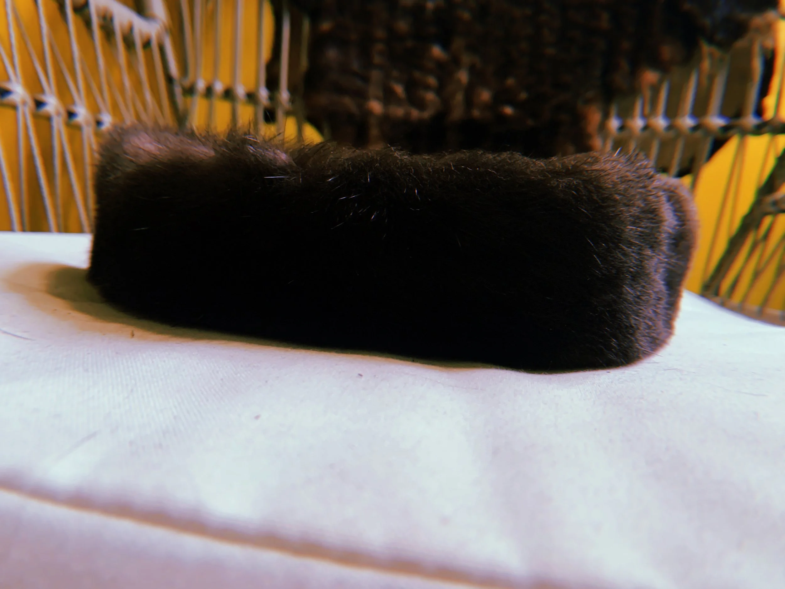 Sea otter fur headband