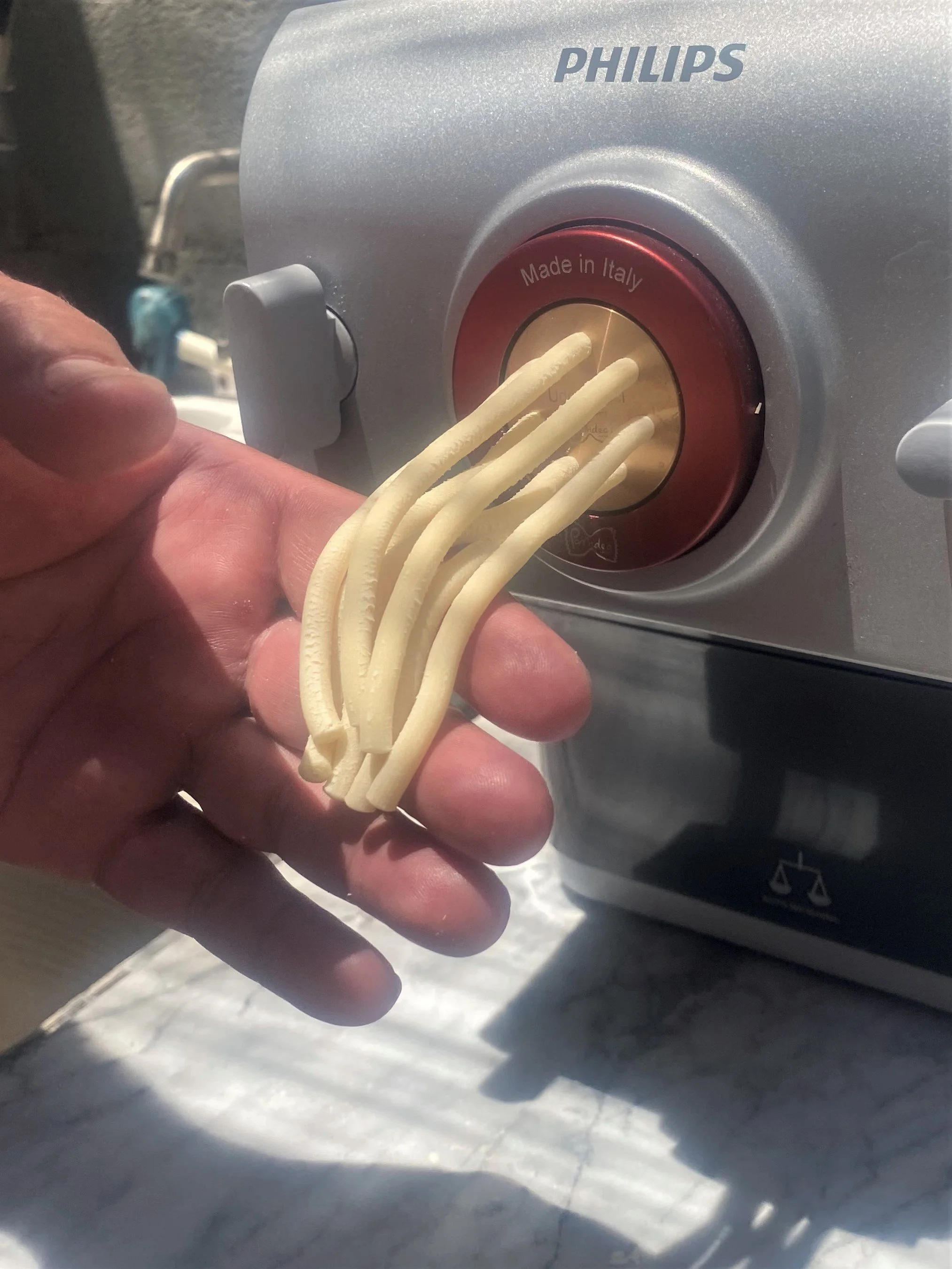  Their professional quality machine produced pasta with the perfect rough cut texture. This helps hold more sauce to the pasta. 