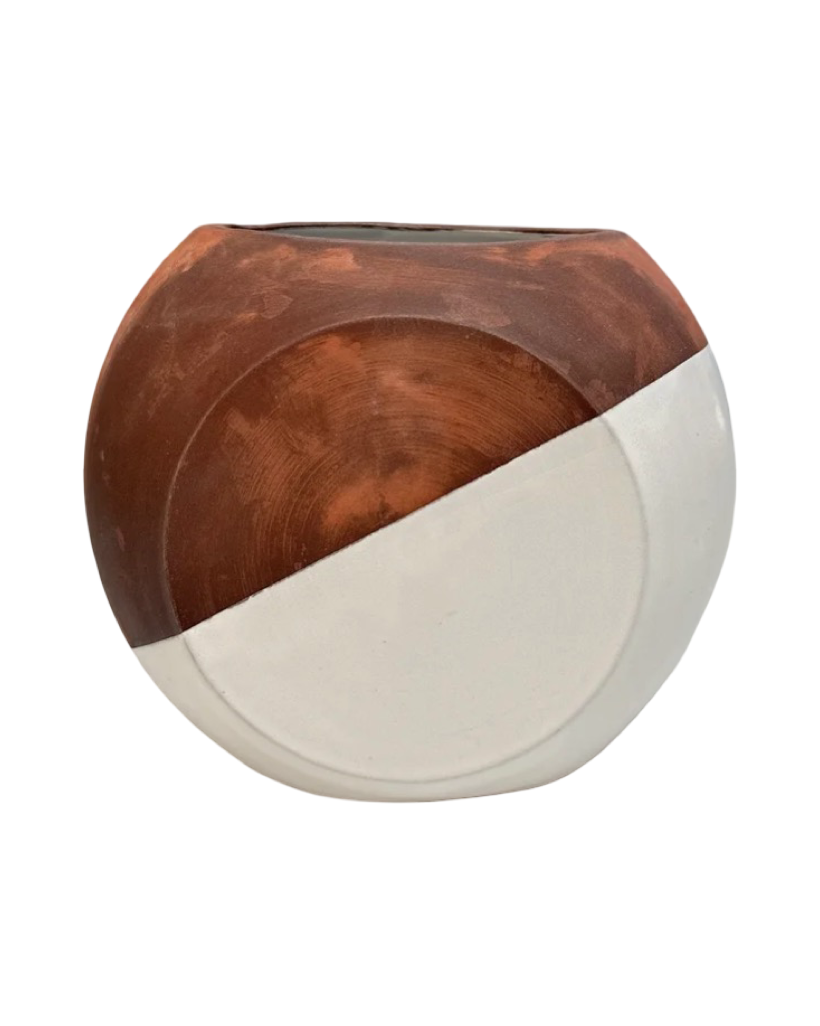 Small Slanted Vase in Terra