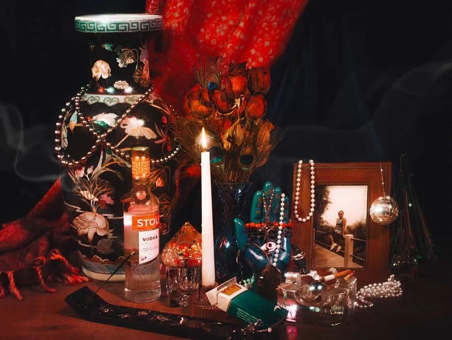 Reminders of Her - Andromeda M. Rodriguez (2025)
Digital Photography

❤️&zwj;🔥Andromeda is my cousin! Bianca&rsquo;s niece❤️&zwj;🔥 @inlustris.art 
Thank you for this offering to the exhibit, Andie. Such a beautiful, feminine, witchy piece to honor 