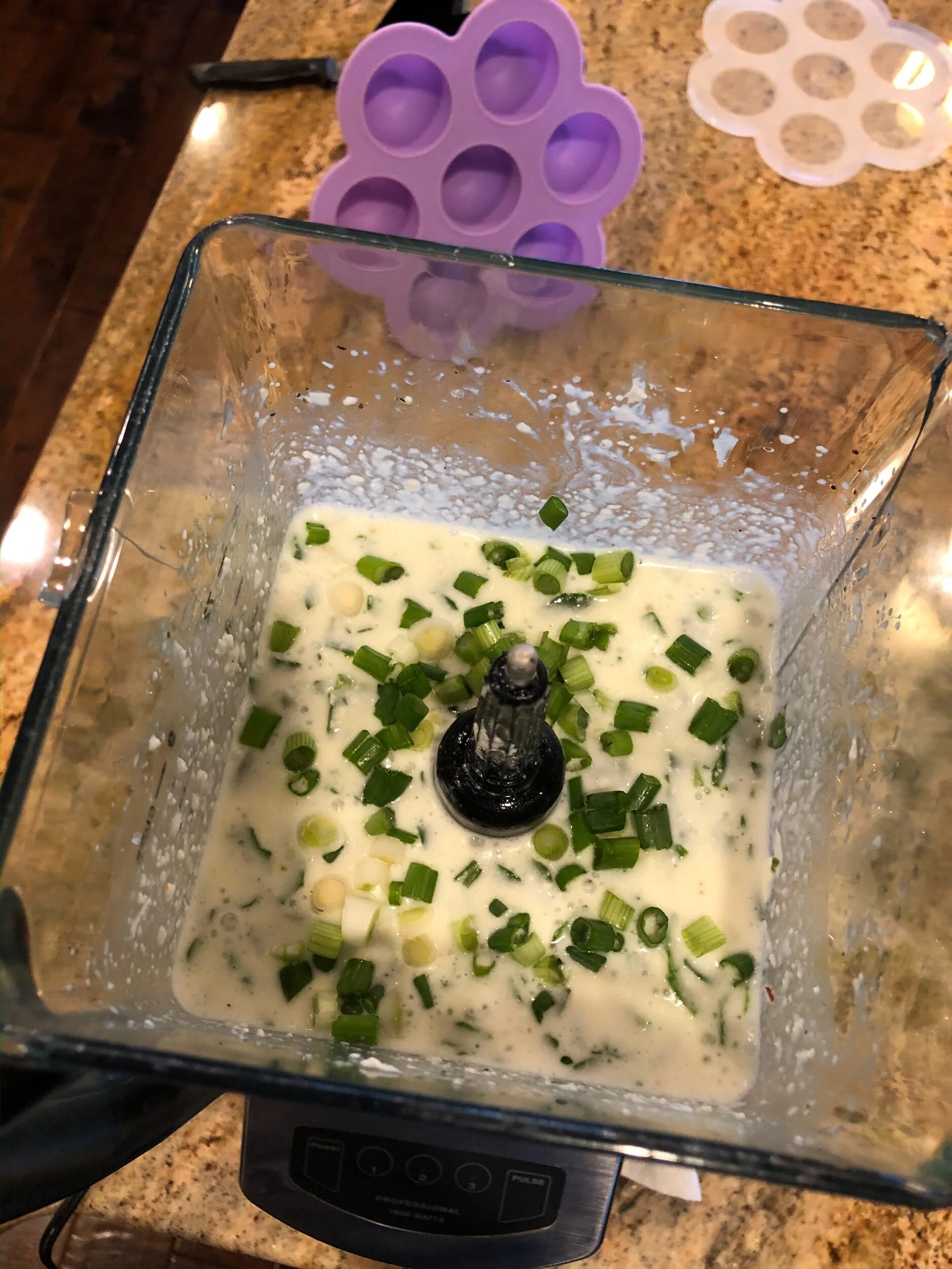 Green onions added to mixture 