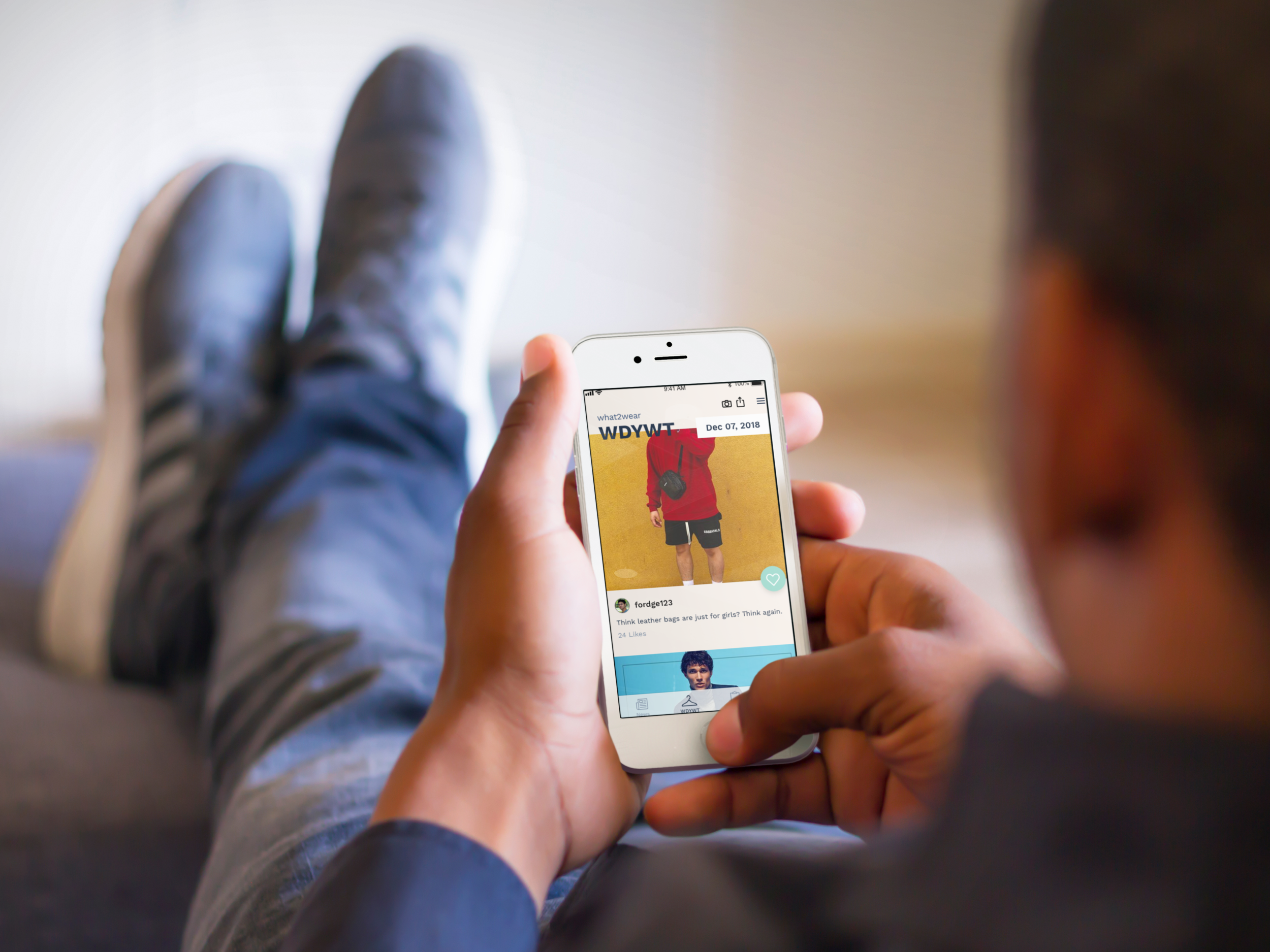 mockup-of-man-relaxing-with-his-feet-up-while-using-a-white-iphone-6.png