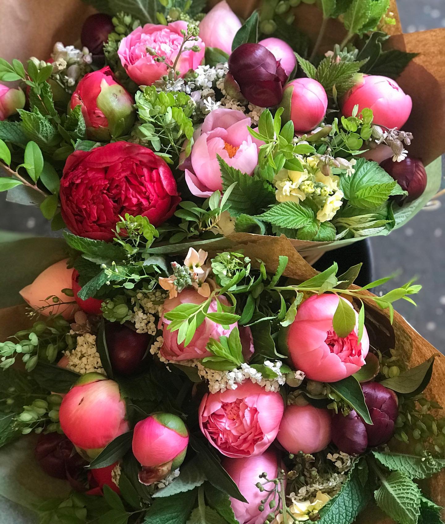 This week kicked off our seasonal bouquet subscriptions with peonies being the feature flower.  Looking forward to a beautiful season.